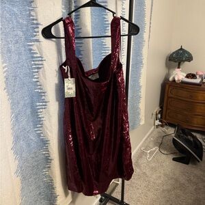 NWT Hyacinth House Garnet Shimmer Gavin Swing Dress